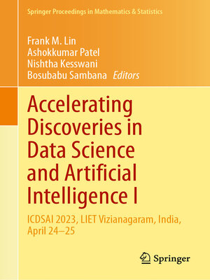 cover image of Accelerating Discoveries in Data Science and Artificial Intelligence I